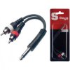 propojka 2x cinch jack 6.3 mono
