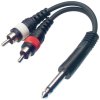 propojka 2x cinch jack 6.3 mono a