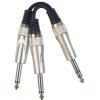 redukce jack 6.3 streo - 2x jack 6.3 mono