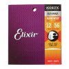 2100610 ELIXIR struny 12 56 acoustic nanoweb 80 20 bronze custom light 1