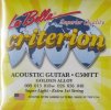 2100595 struny kytarové la bella acoustic guitar criterion golden alloy ultra light 009 048 c500tt + struna E zdarma