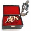 3400027 dárek pro muzikanta miniatura lesní roh v kufříku