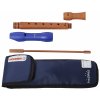 dřevěná sopránová flétna s plastovou hlavicí hohner b95841 modrá 3
