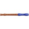 dřevěná sopránová flétna s plastovou hlavicí hohner b95841 modrá 1