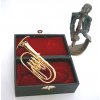 dárek pro muzikanta miniatura tuba v kufříku
