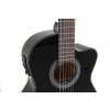GEWA Student elektro akustická klasická kytara černý mat snímač ladička 3