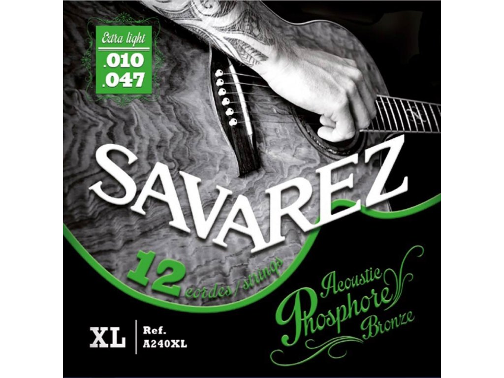 Savarez A240XL 12-strunná sada na akustickou kytaru