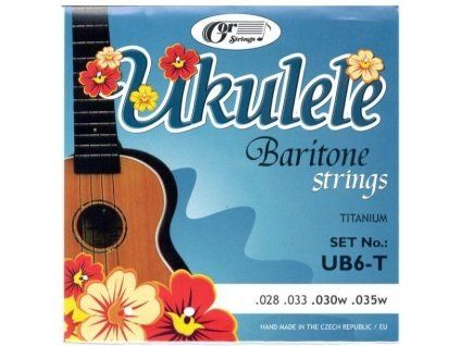 3968 gorstrings ub6 t ukulele baritone struny pro barytonove ukulele