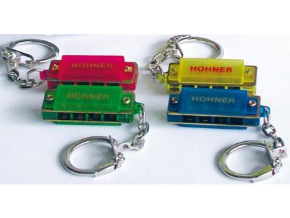 Hohner Mini Color Harp mit Schluesselring im Display 48 Stueck. C Dur 122711