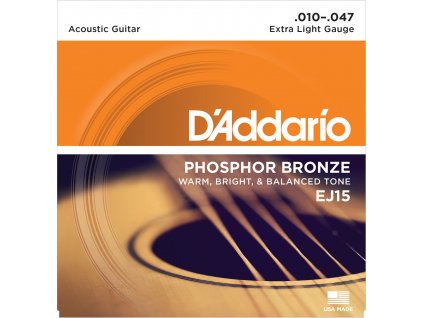 D'Addario EJ15 Extra Light - struny na akustickou kytaru