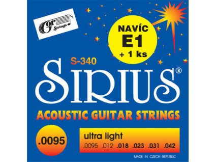 Gorstrings SIRIUS S-340 Ultra Light - struny na akustickou kytaru