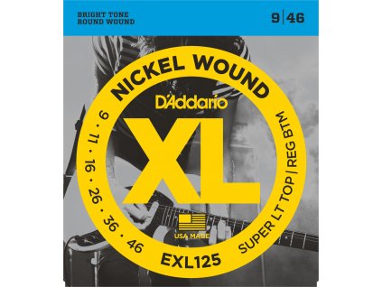 D'Addario EXL 125 Super LT Top/Reg BTM 9/46 - struny na elektrickou kytaru