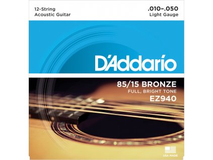 D'Addario EZ940 12-strunná sada na akustickou kytaru