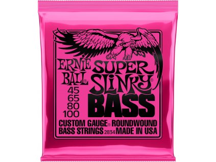 Ernie Ball 2834 Super Slinky Bass - 4-strunná sada pro baskytaru