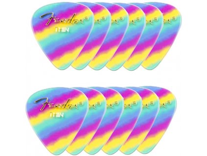 Fender 351 Shape Premium Picks Thin Rainbow - trsátko