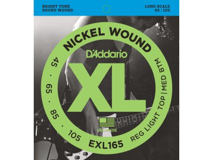 D'Addario EXL165 - 4-strunná sada pro baskytaru