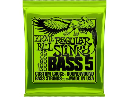 Ernie Ball 2836 Regular Slinky - 5-strunná sada pro baskytaru