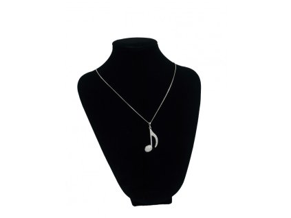 necklace quaver silver hudebninyandante
