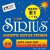 2189 1 gorstrings sirius s 350 extra super light struny na akustickou kytaru
