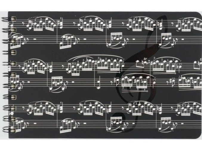 10437 zapisnik partitura s krouzkovou vazbou 1