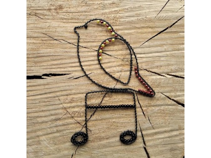 10896 dekorace k zaveseni ptacek a noty