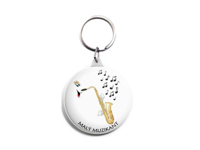 11850 privesek na klice saxofon s1