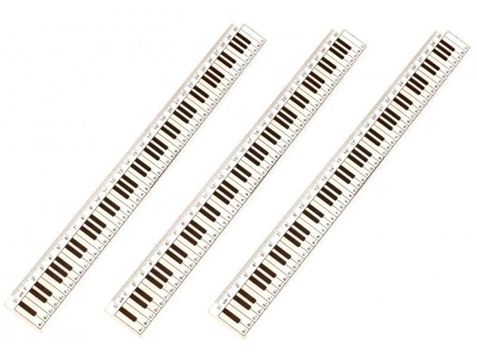 12120 pravitko klaviatura 30 cm