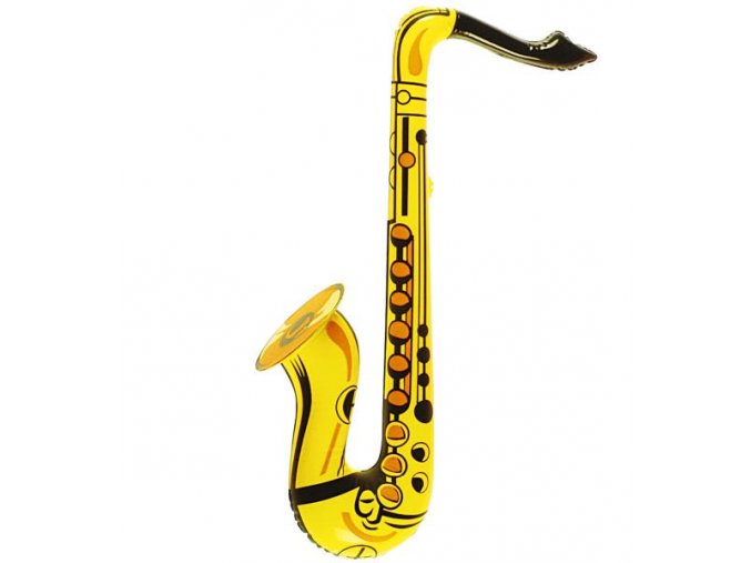 Nafukovací saxofon žlutý