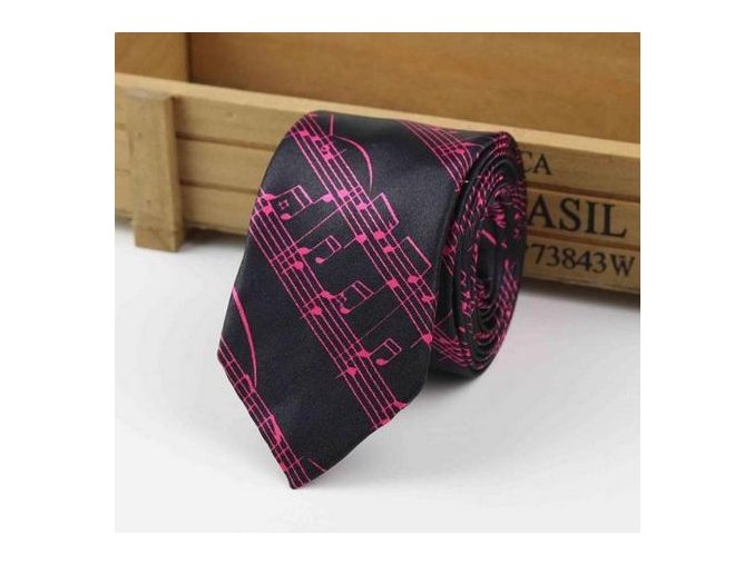 12468 kravata notova osnova cerna 2
