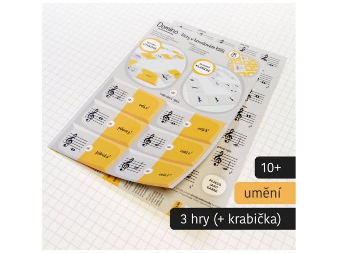 12483 domino noty v houslovem klici
