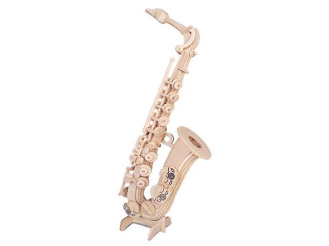 12561 drevene 3d puzzle saxofon