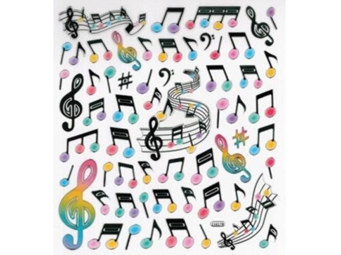 Samolepky MUSIC NOTES