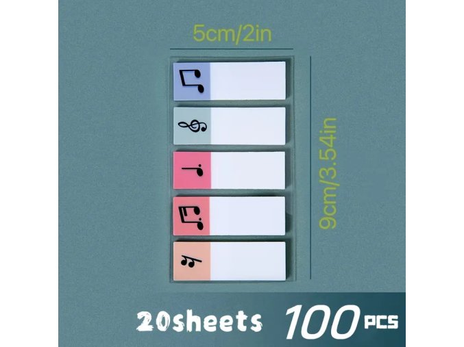 Samolepící záložky A2