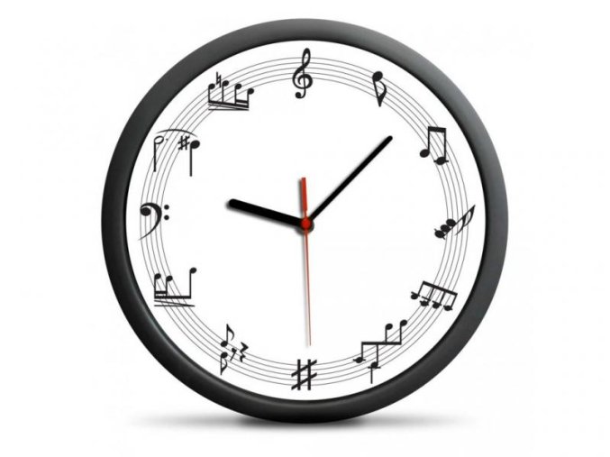 2211 nastenne hodiny hudba