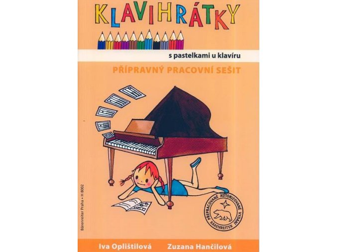 KLAVIHRÁTKY  s pastelkami u klavíru