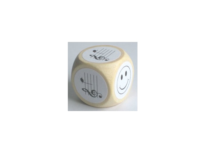 2946 kostka s notami v houslovem klici f2 az c3