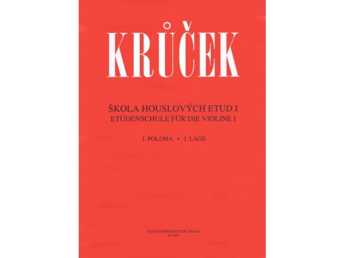 V. Krůček - Škola houslových etud I. (sešit 1, 2)