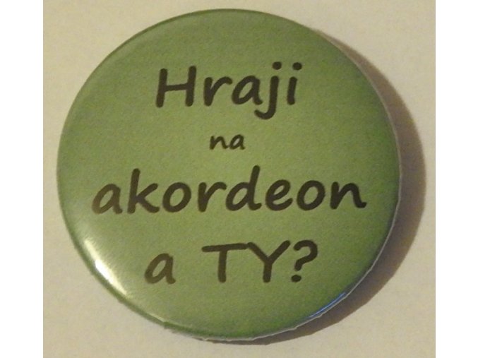 Hraji na akordon - zelená