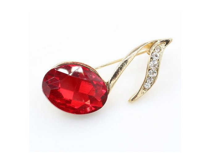7329 broz kristalova nota cervena