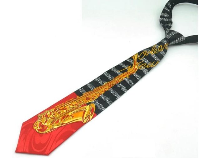 7581 kravata saxofon