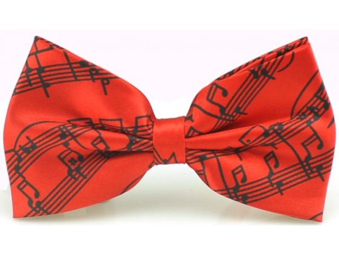 7617 motylek partitura cerveny noty cerne