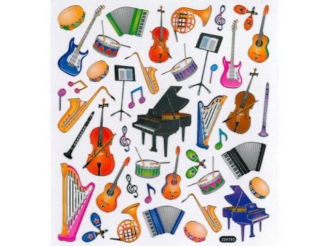 7974 samolepky music 2