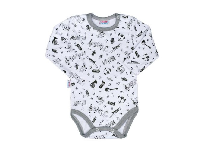 8727 kojenecke body s dlouhym rukavem new baby music vel 74