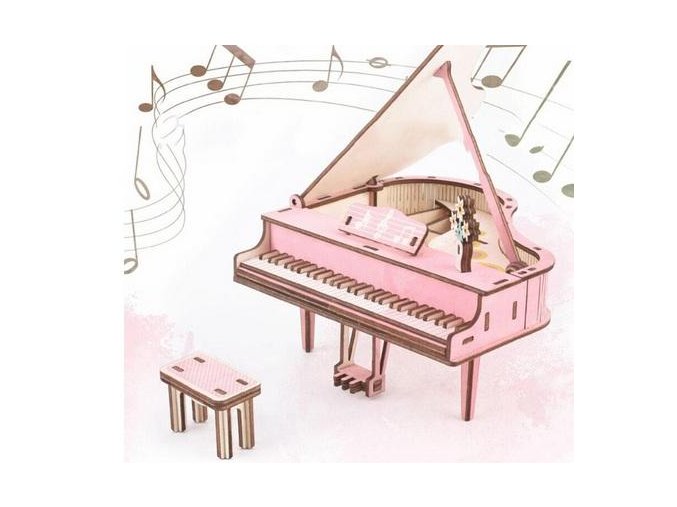 8991 drevene 3d puzzle klavir