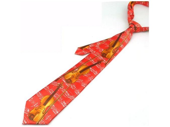 9000 kravata housle cervena
