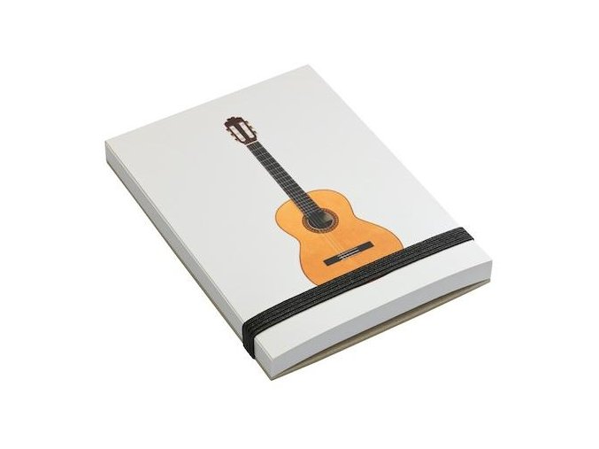 9591 blocek zapisnik kytara nelinkovany