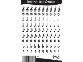 Samolepky Hudební symboly (A5 PVC)