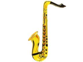 12153 nafukovaci saxofon zluty