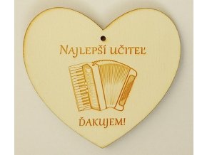 12246 drevene srdce najlepsi ucitel akordeon