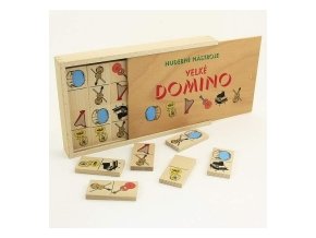 Domino velké - Hudební nástroje ( krabice buk.)